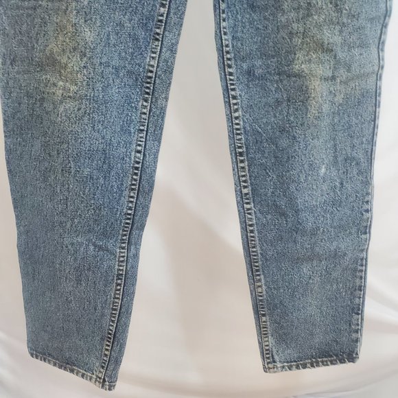 VTG. 91' Levi’s 550 Jeans Men’s 34x34 Relaxed Fit Baggy Blue Acid Wash Denim - Picture 5 of 13